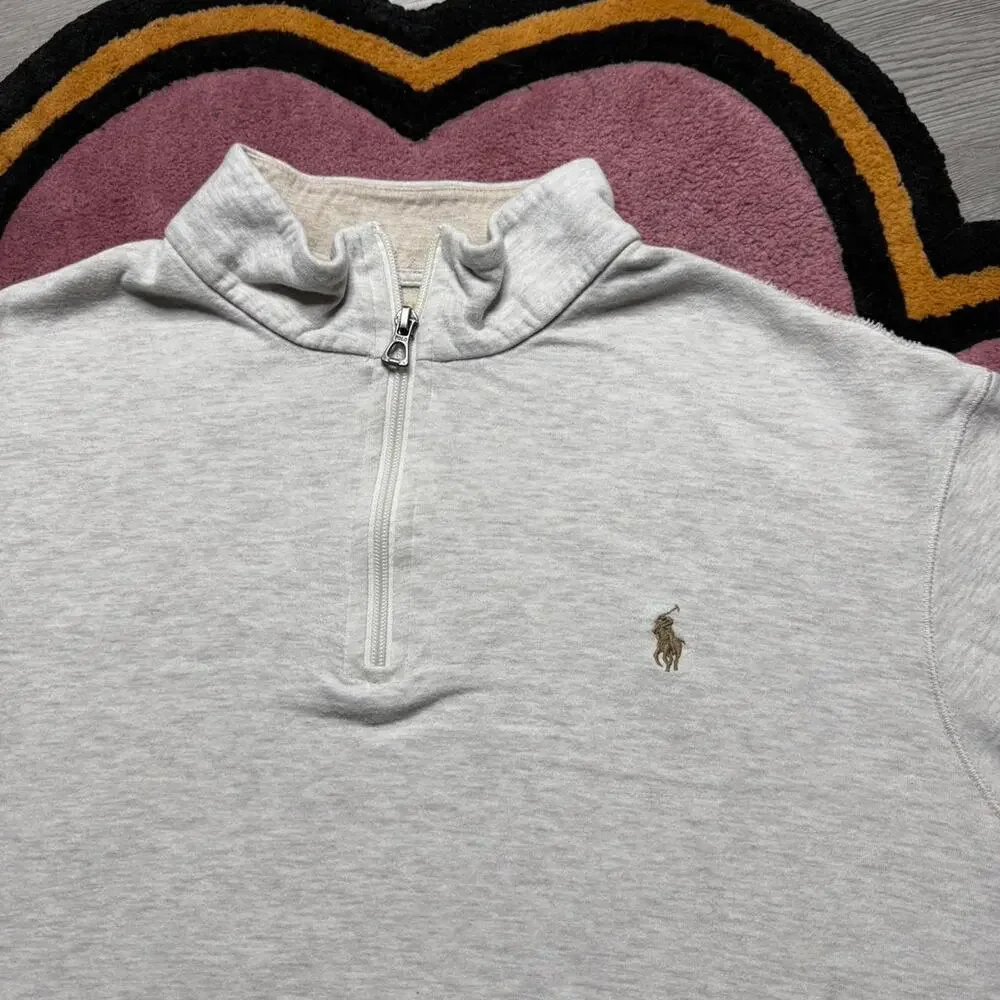 Polo Ralph Lauren Embroidered Logo 1/4 Zip Sweatshirt Size XL